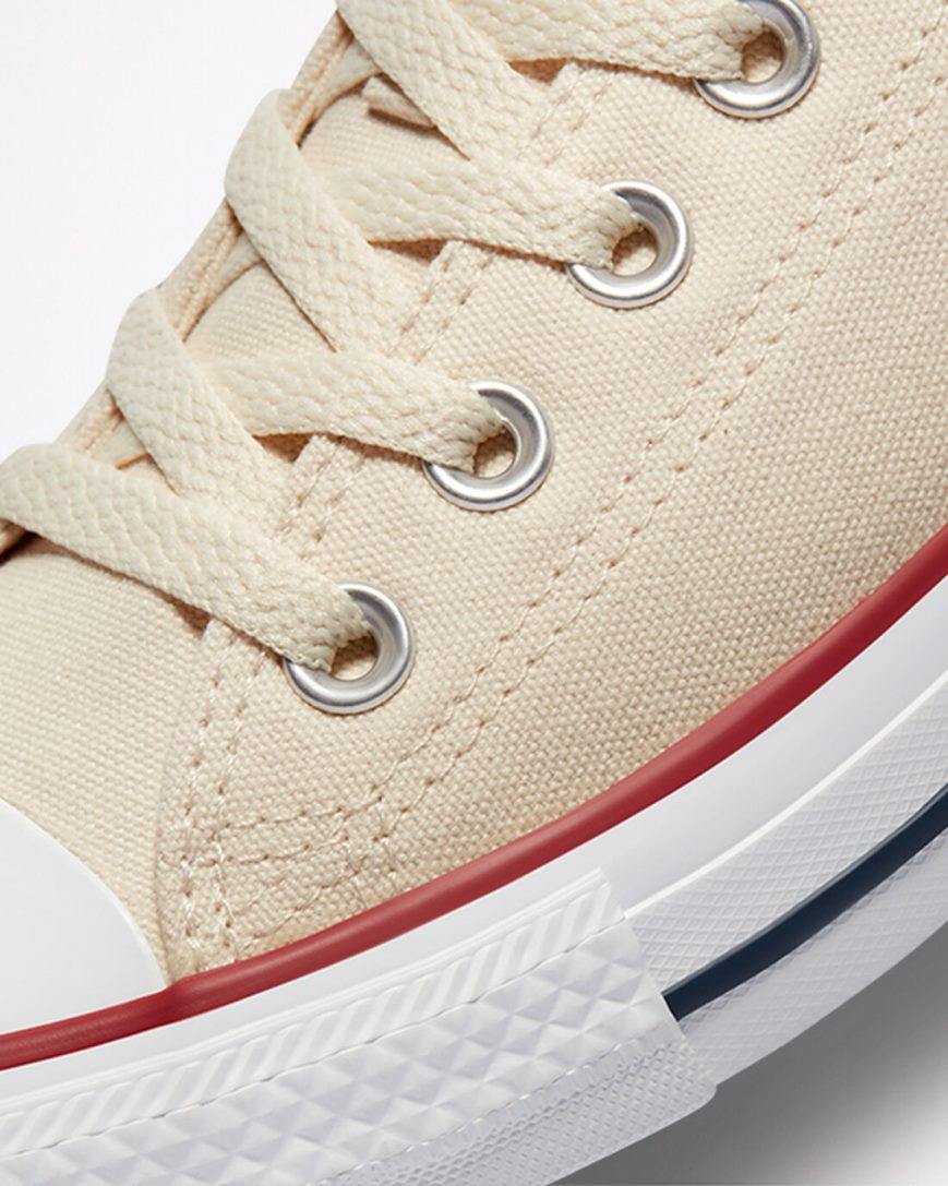 Zapatillas Bajas Converse Chuck Taylor All Star Classic Mujer Beige Blancas | PE 52PWLE